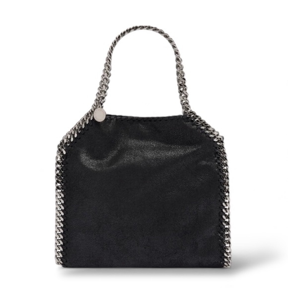 Stella McCartney Handbags - Stella McCartney Falabella Mini Faux Brushed Leather Black Edgy Chain Bag